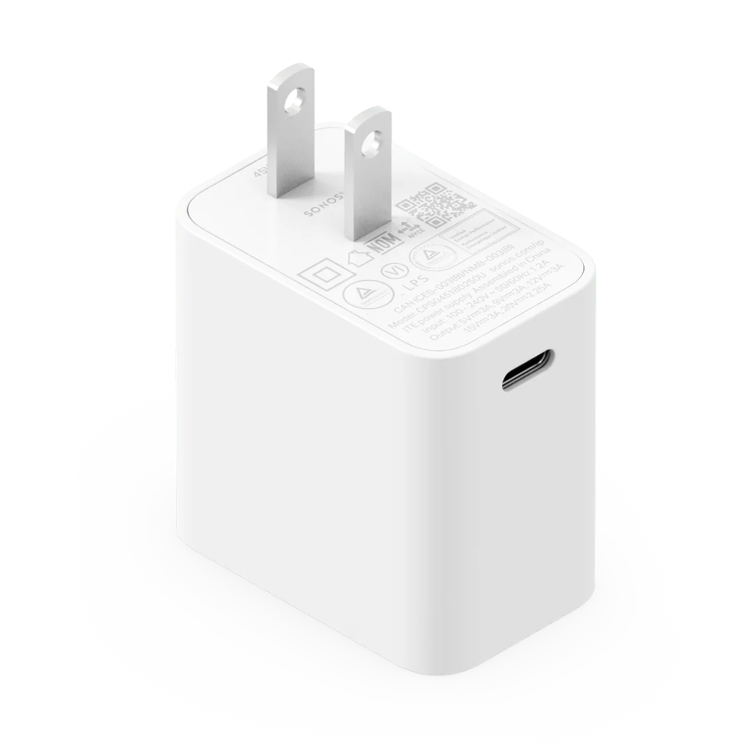 Sonos 45W USB-C Power Adapter